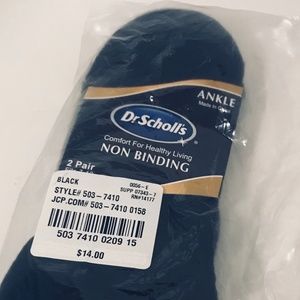 Dr. Scholl's Men's Non Binding 2 Pack Ankle Socks